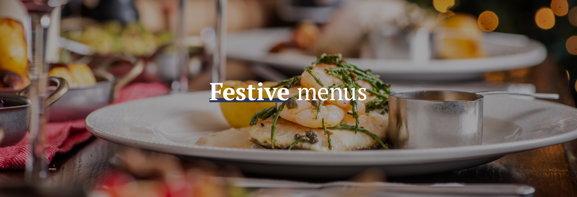 Festive Christmas Menu at The Salisbury Arms 