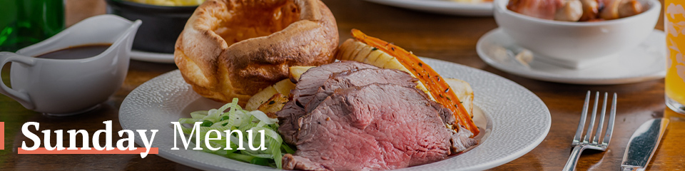 Sunday Menu at The Salisbury Arms
